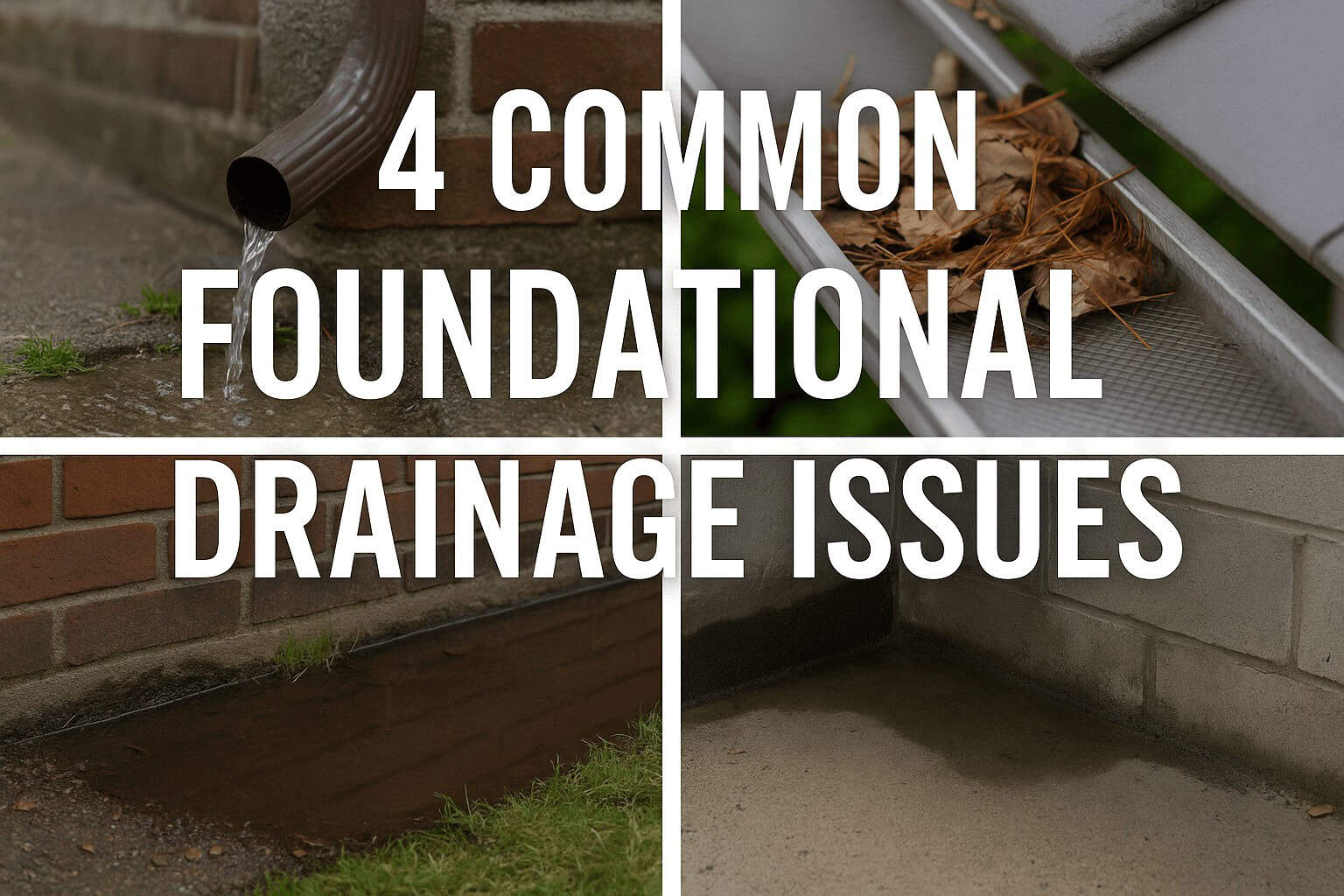 Common Foundational Drainage Issues.