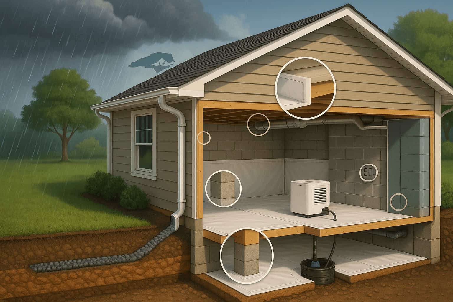 Crawl Space Encapsulation: North Carolina’s Guide to a Dry, Healthy Home