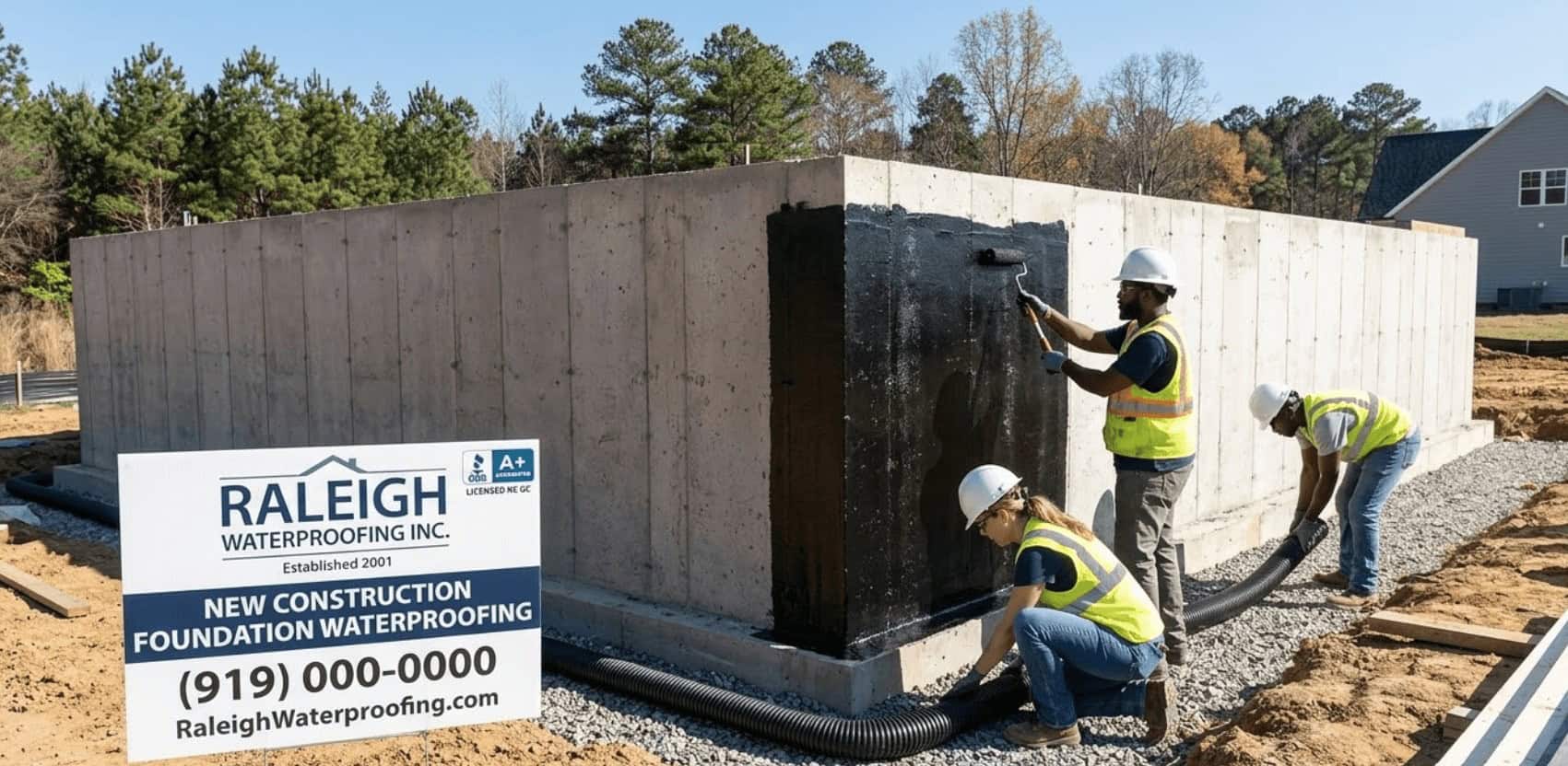 New Construction Waterproofing Raleigh: Protect Your New Home From Day One