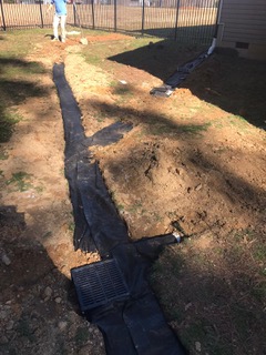 French Drain & Downspouts #8
